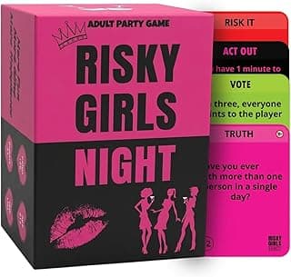 Risky Girls Night | Girls Night Games for Adults: 150 Spicy Questions and Hilarious Dares | Fun Party Game for Adults Perfect for Galentines, Bachelorette, & Birthday Parties