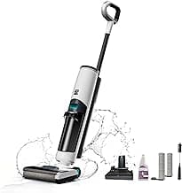Kenmore HF5010 AquaLite 3-in-1 Cordless Wet Dry Vacuum Hard Floor Cleaner with Automatic Air-Drying, 35mins Runtime & One Edge Self-Cleaning Mop for Multi-Surface and Messes