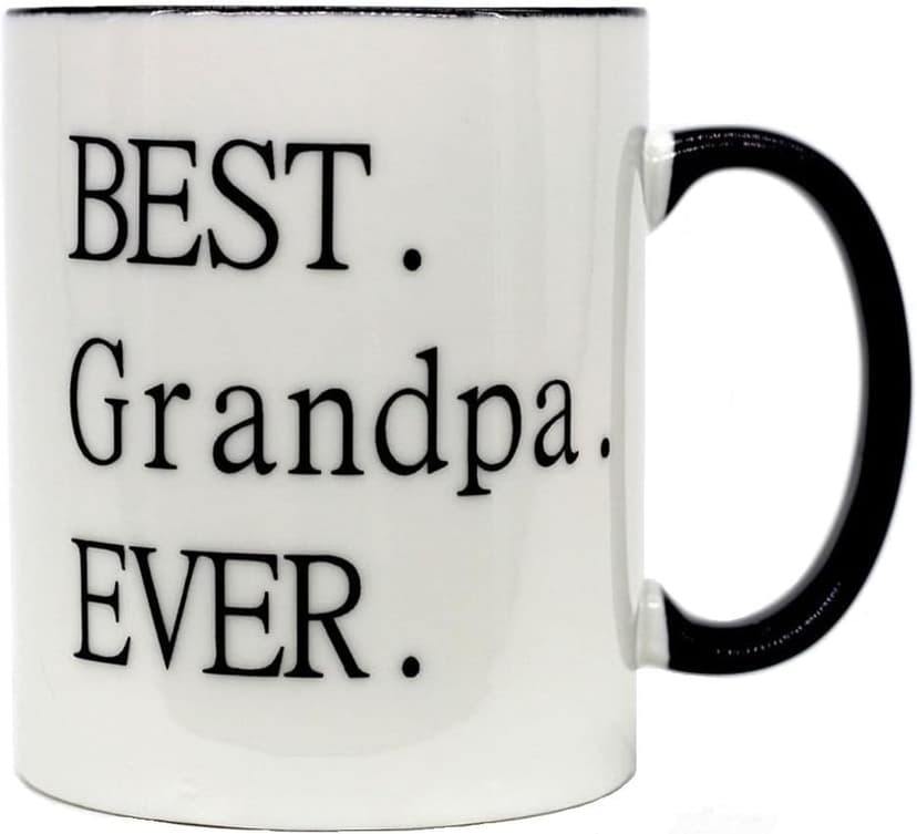 Mecai Grandparents Gifts-Best Grandma/grandpa ever -11 OZ ceramic Coffee Mugs set of 2- Novelty Christmas Birthday Thank You Gifts For Grandparents Ideas