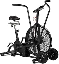 Titan Fitness Fan Bike, Indoor/Outdoor Cycling Exercise Bike with LCD Screen, Stationary Bike for Home Gym, Exercise and Cardio Workout Equipment, Black, 111 LB