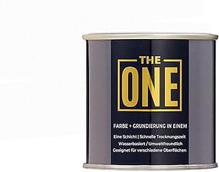 THE ONE All-In-One Paint & Primer - White Gloss, 84.5 Fl Oz/2.5 Liter | 1 Coat Formula | Easy Indoor & Outdoor Decorating for Home & Garden Walls, Floors & Furniture | Water-Based & Low VOC