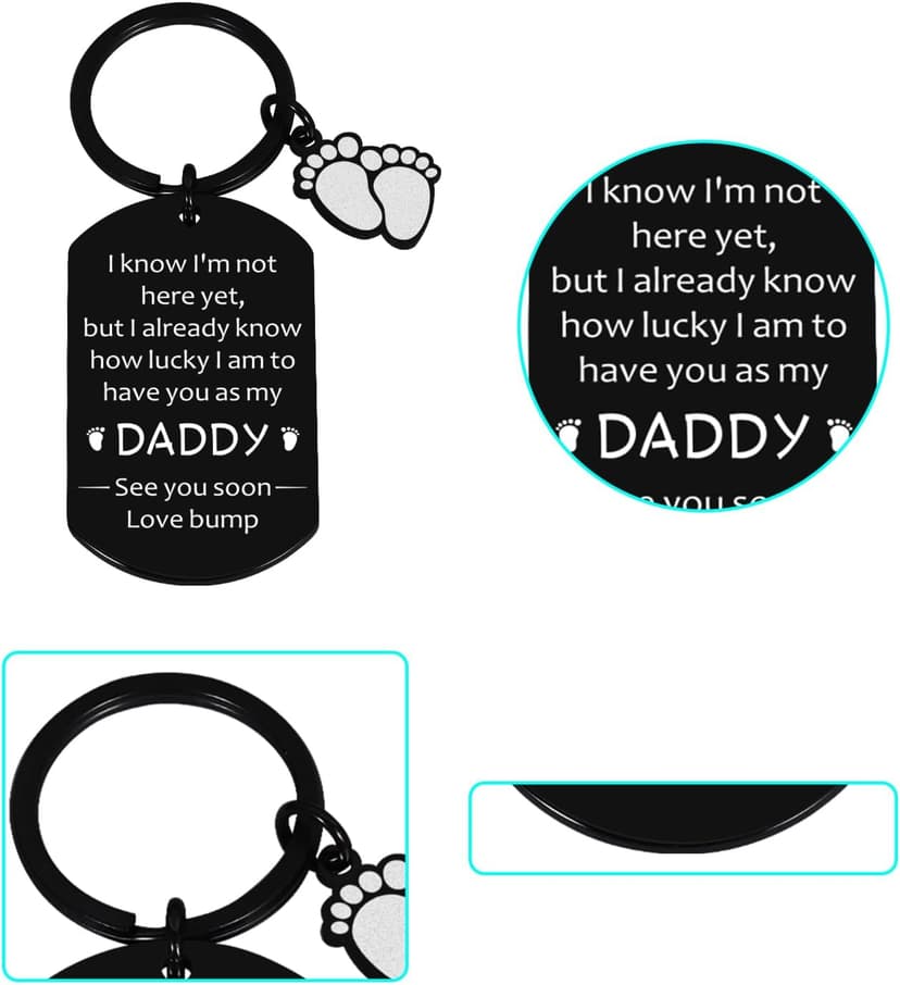 New Dad Gifts for Men: First Fathers Day Keychain