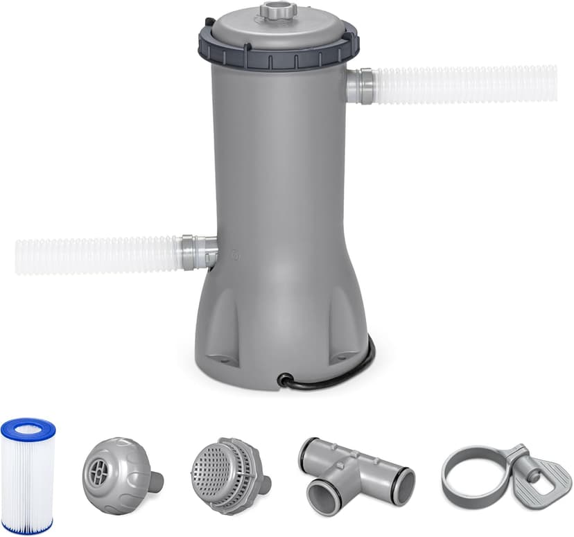 Bestway 1,000 GPH Filter Pump for Above Ground Swimming Pool with Type III-A/C Cartridge