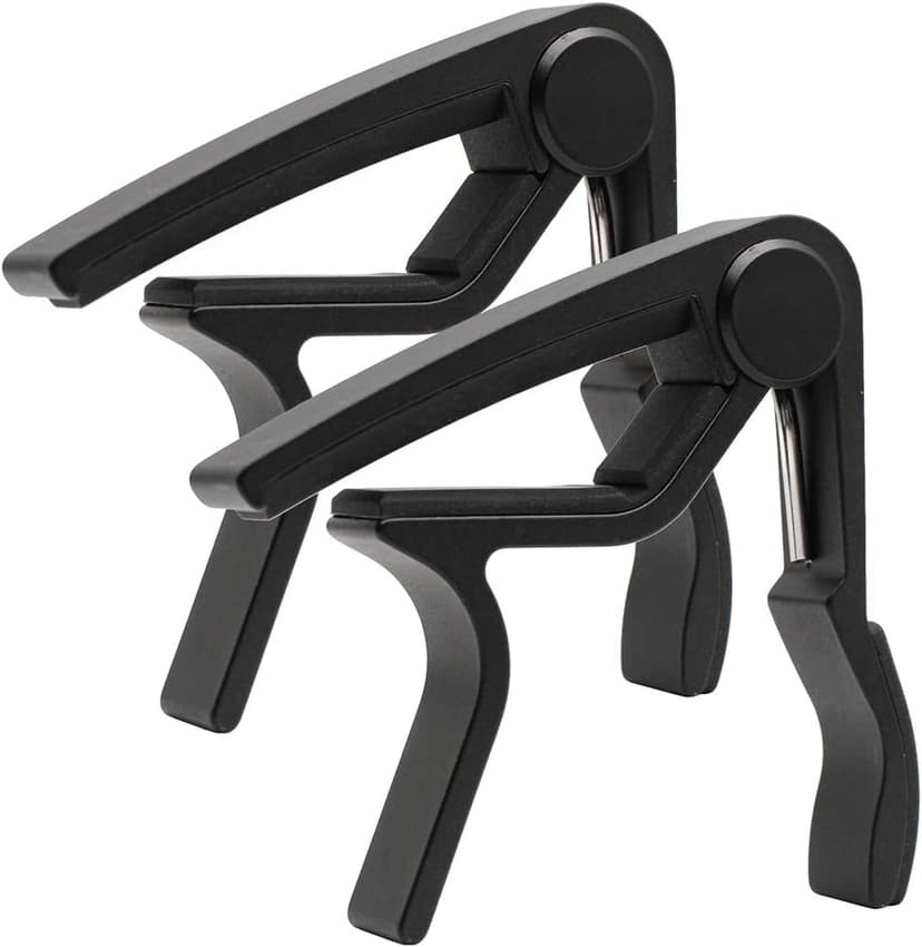 Guitar Capo 2 Pack Black Capo Guitar Clamp for Acoustic Electric Bass Guitar Ukulele