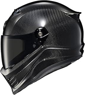 ScorpionEXO Covert FX Carbon Fiber Full Face Motorcycle Helmet Street Fighter Style - Bluetooth Ready Speaker Pockets DOT ECE Solid (Gloss Black - Medium)