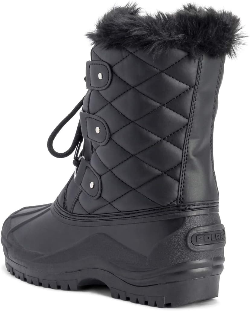 POLAR Womens Mid Calf Mountain Walking Tactical Waterproof Boots