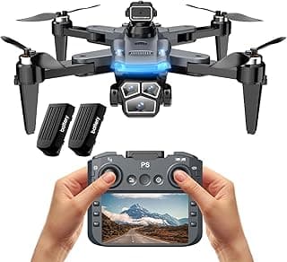 Drone with Camera for Beginners and Adults 4K, Foldable Remote Control Quadcopter, Altitude Hold, One Key Start, 3D Flips, 2 Batteries