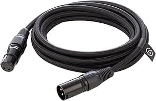 Elgato XLR Cable – Shielded Microphone Cable for Studio Recording and Live Production, Gold-Plated Pins, Male to Female, for Mic and Balanced Analog Line Levels, 10ft/3m