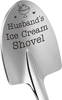 Fathers Day Husband Gifts from Wife - Funny Father's Day for Him Dad Daddy Grandpa Boyfriend Anniversary Birthday Gifts for Men, To My Husband Lover I Love You Gift Husband's Ice Cream Shovel