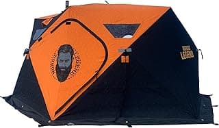 Nordic Legend Aurora Series Pop-Up Portable Ice Fishing Shelter (Aurora Lodge 6-8 Person Insulated)