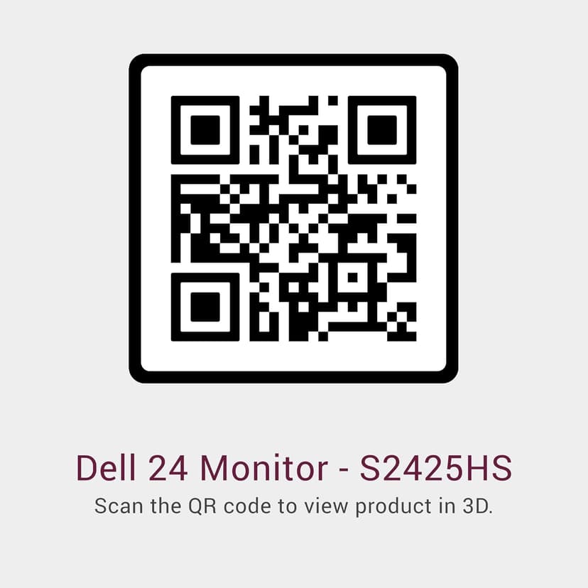 Dell S2425HS Monitor - 23.8 Inch, FHD (1920x1080) Display, 100Hz Refresh Rate 1500:1 Contrast Ratio, TÜV Rheinland Eye Comfort 4 Star, Integrated 2x5W Speaker, Height/Tilt/Swivel/Pivot - Ash White