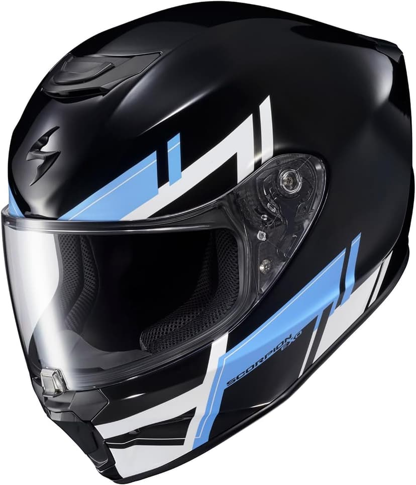 ScorpionEXO R420 Full Face Polycarbonate Street Motorcycle Helmet Comm Ready Speaker Pockets DOT Snell Approved Adult