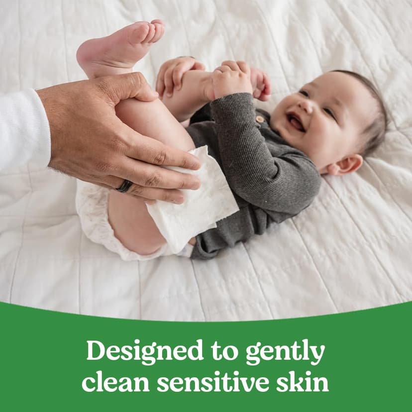 Huggies Natural Care Sensitive Baby Wipes, Unscented, Hypoallergenic, 99% Purified Water, 12 Flip-Top Packs (768 Wipes Total), Packaging May Vary B07SCL613T