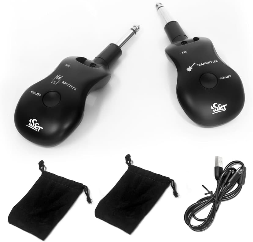 Distance Only 3-5 Meters Wireless System UHF Guitar Transmitter And Receiver Instead Of Cables Distance 5 Meters For Beginners