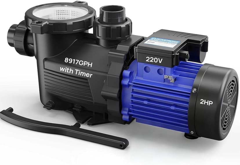 Aquastrong In/Above Ground Pool Pump High Flow Self Primming Swimming Pool Pump,Satin Black