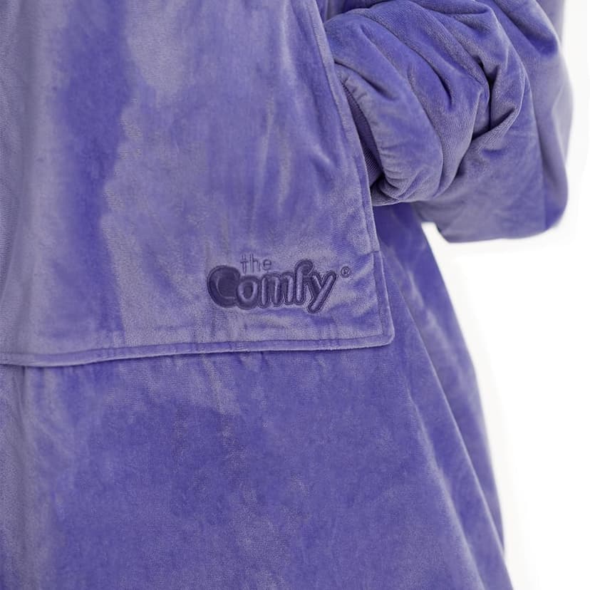 THE COMFY Original | Sherpa Lined Microfiber Fleece Wearable Blanket, Oversized Design with Hood and Pocket from Shark Tank