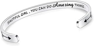 SAM & LORI Personal Bracelets for Teens/Women-Inspirational Jewelry Gifts (Various Designs) for Daughter/Sister/Mom/Friends-Adjustable Bracelet in a Pretty Gift Box