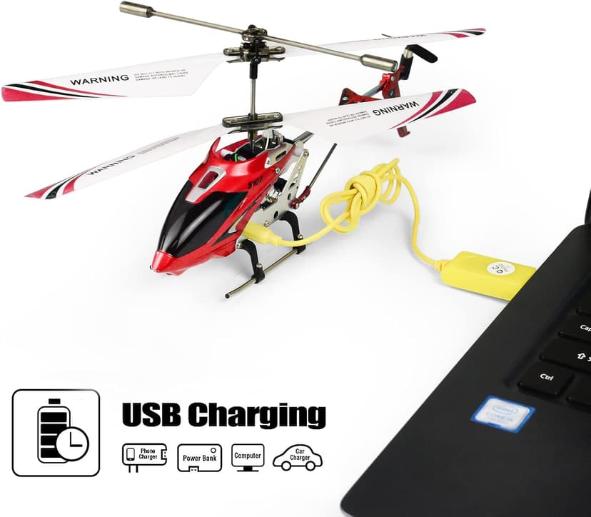 Cheerwing S107/S107G Phantom 3CH 3.5 Channel Mini RC Helicopter with Gyro Crimson