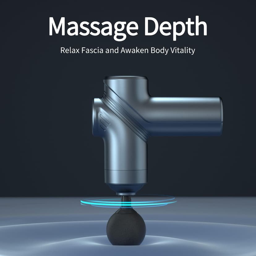 Small Portable Handheld Massager Gun, Back and Neck Massager for Pain Relief, 6 Speed & 4 Heads, Birthday Gifts for Men Dad LEERCON Massage Gun Deep Tissue Mini Muscle Massager for Pain Relief, Blue B0D1NZGMXS