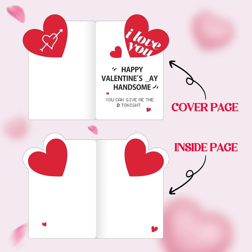 Valentines Day Love Gifts for Him, Valentines Day Card Gifts for Husband Men, Funny Card, Mens Valentine Gift for Boyfriend Husband, Valentine Gift for Him