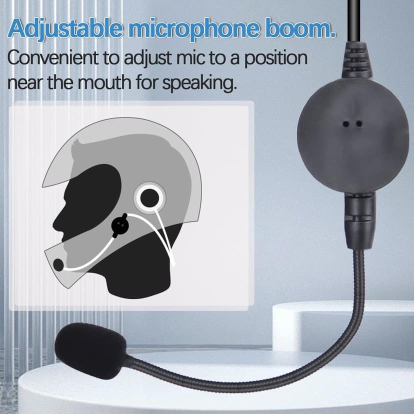 BAOFENG Rugged Radio Helmet Headset with Mic Microphone 2 PIN PTT BF-F8HP Pro UV-5R Mini AR-5RM UV-21R UV32 DM32 Two Way Radio Walkie Talkies