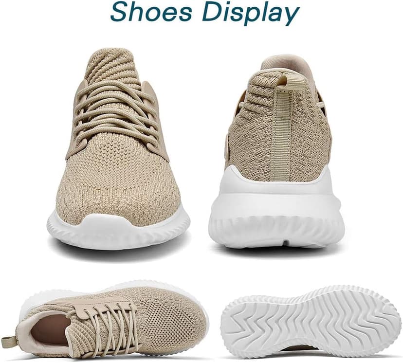 Akk Womens Walking Shoes - Slip On Tennis Running Shoes Memory Foam Lightweight Work Sneakers for Indoor Outdoor Gym