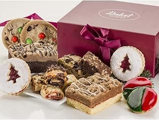 Dulcet Gift Baskets Merry Christmas Gift Baskets for Families Fresh Bakery Sampler Gift Basket Ideal Gift for Holiday Gifting to Women, Business Clients, Neighbors.