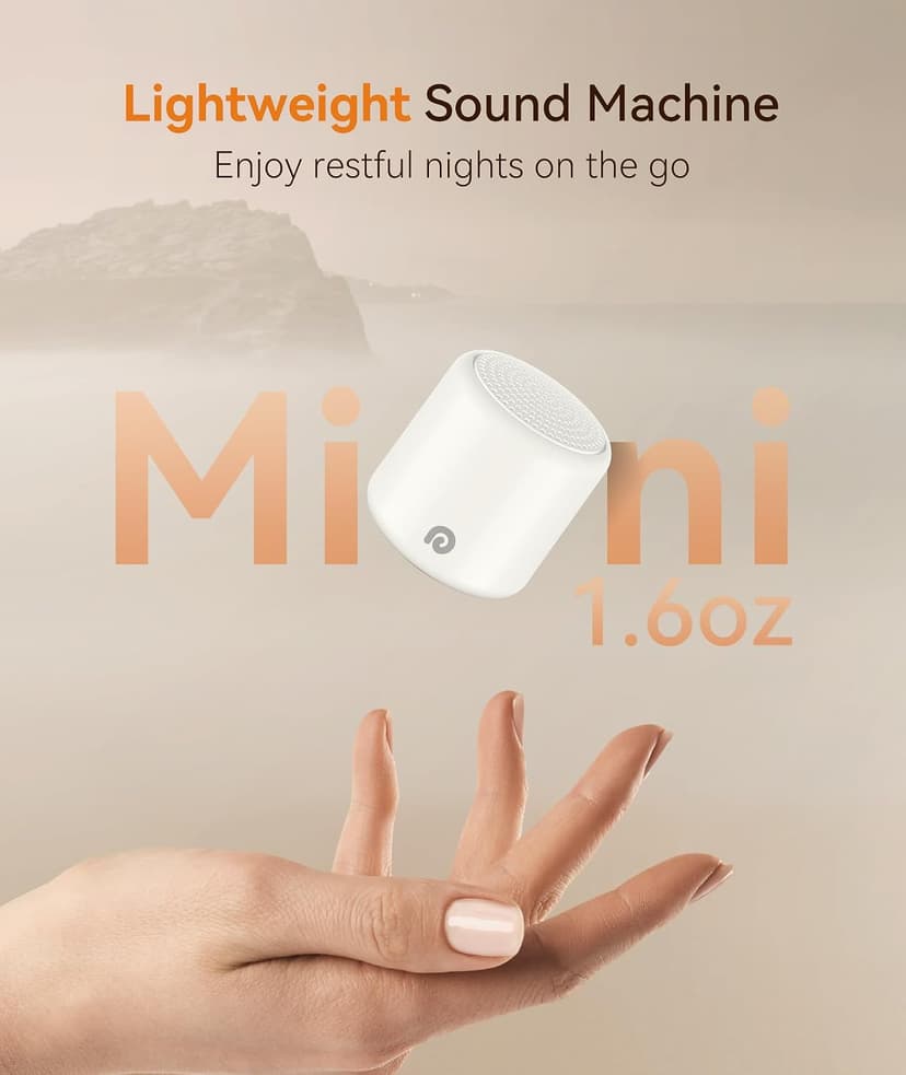 Egg-Sized, 16 Sounds, USB-C, Timer, Baby & Adults, Office Privacy, Gift Use Dreamegg Portable White Noise Machine, 1000mAh Battery, Travel Sleep, Cream B0D1K5JMDH