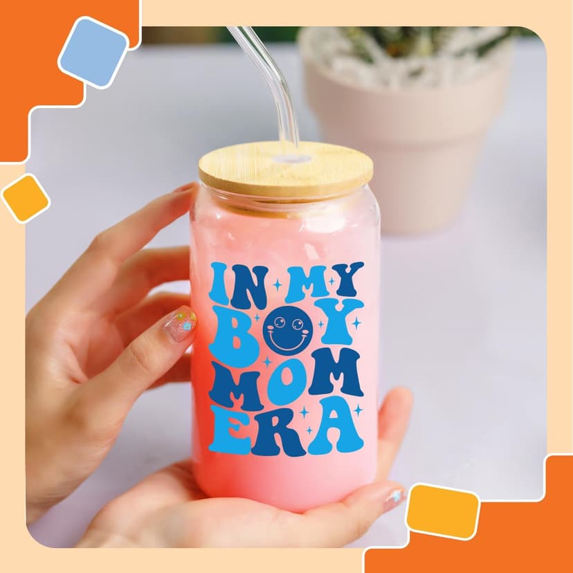 NewEleven First Christmas Gifts For New Mom, New Mother - Gifts For a Mom of Boys, Pregnant Mother, Expecting Momomy, Mama, Moms To Be, Mommy To Be - 16 Oz Coffee Glass