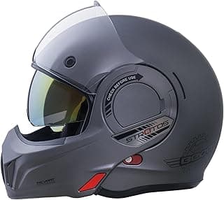 Full Face Motorcycle Helmet DOT Approved, 180° Reversible Chin Guard Modular Pilot Helmet with Anti-Fog Dual Visors for Adult Men Women