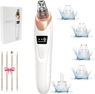 2025 Blackhead Remover Pore Vacuum,Facial Pore Cleaner-5 Suction Power,5 Probes,USB Rechargeable Blackhead Vacuum Kit Electric Acne Extractor Tool for Adult