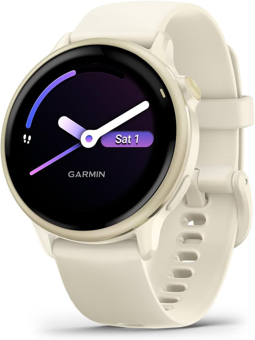 Garmin vívoactive® 6, Health and Fitness GPS Smartwatch, AMOLED Display, Up to 11 Days of Battery, Lunar Gold with Bone Band