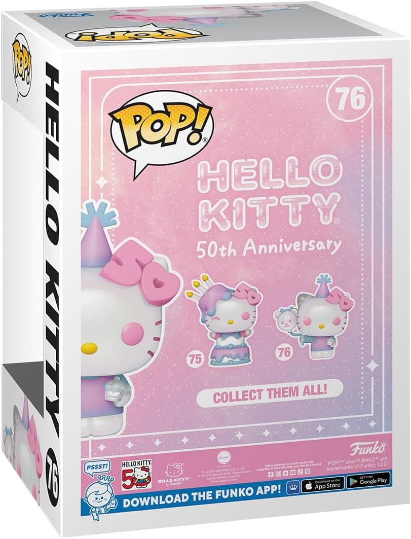 Funko POP! Sanrio: Hello Kitty 50th - Hello Kitty with Balloons - Collectable Vinyl Figure - Gift Idea - Official Merchandise - for Kids & Adults - Anime Fans - Model Figure for Collectors