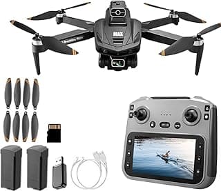 GPS Drone with 4K Camera, 4.5" LCD Display Screen Controller- 3,280ft RC Range, Auto return, Follow Me, Go Home, Gesture Control, One Key Takeoff/Landing, Altitude Hold,led Light ,Professional Quadcopter for Aerial Photography Control and Video Recording, Sports Racing Car Appearance, Adult Beginner-Friendly FPV RC Quadcopter For Kids 8-12