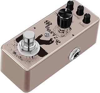 IOppWin Pure Boost 20dB+ Clean Boost Pedal - ±15dB 2-Band EQ, Metal Enclosure, True Bypass for Guitar/Bass