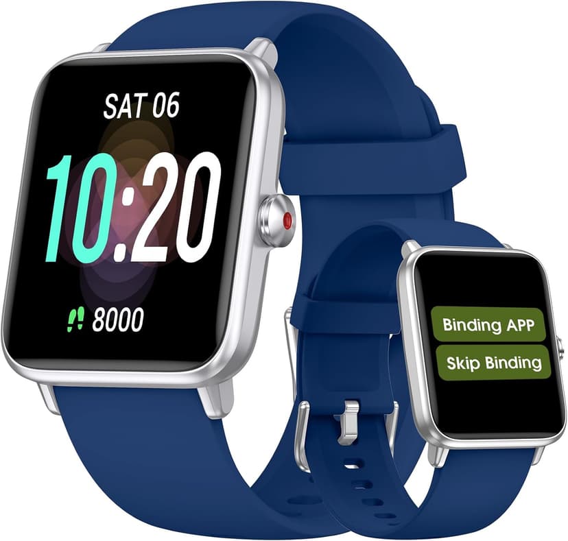 DAVIKO Pedometer Watch Senior Friendly No App/Phone Required,Waterproof Fitness Tracker Watch with Heart Rate Sleep Monitor Activity Tracker, Step Counter for Walking, Smart Watches for Women Men