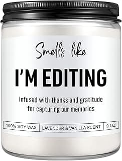Candle, Photography Gifts for Photographers Men, Women, Photographer Gifts, Christmas, Cool Funny Presents for Photographers, Wedding, Camera Lovers, Videographer, Video Editor, Film Maker B0F8B53HLT