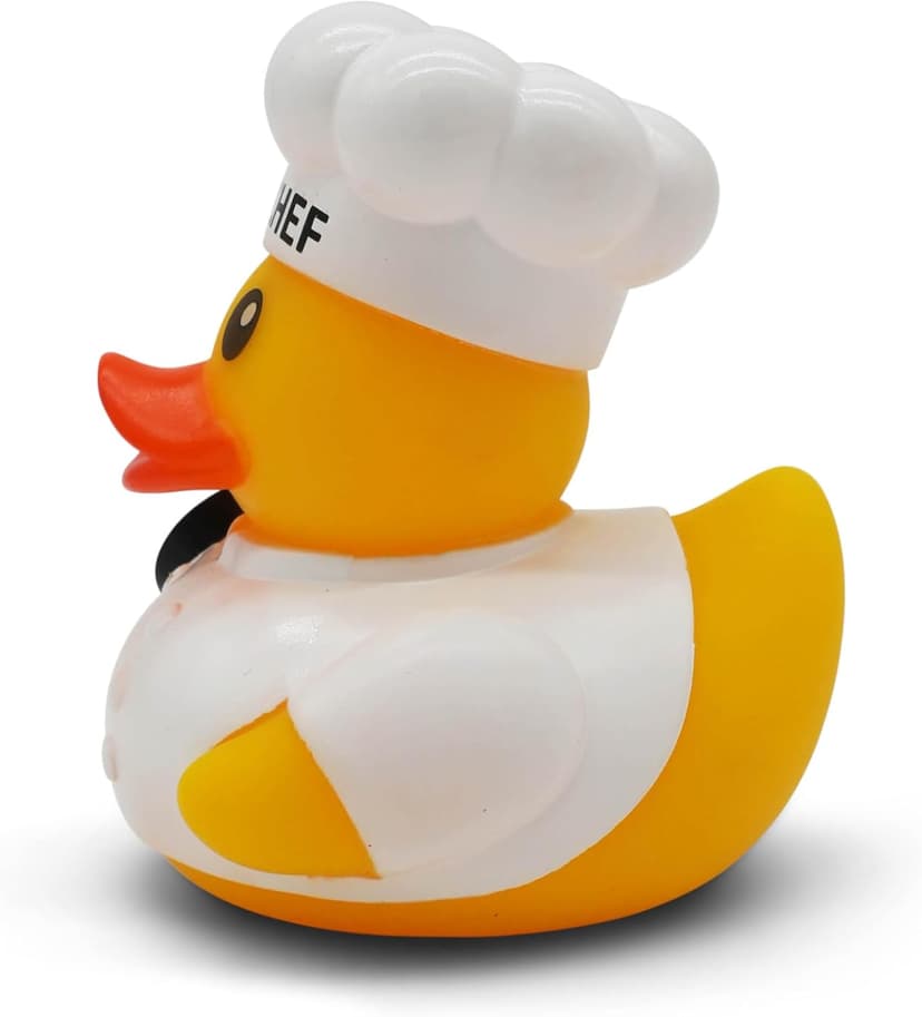 Funny Rubber Duck – Hilarious Decorative Duck for Bathroom, Jeep, Desk, or Gag Gift – Quirky Collectible with Sarcastic Quote – Great Gift for Adults, Coworkers, or Friends-Chef B0FHHWFBFC