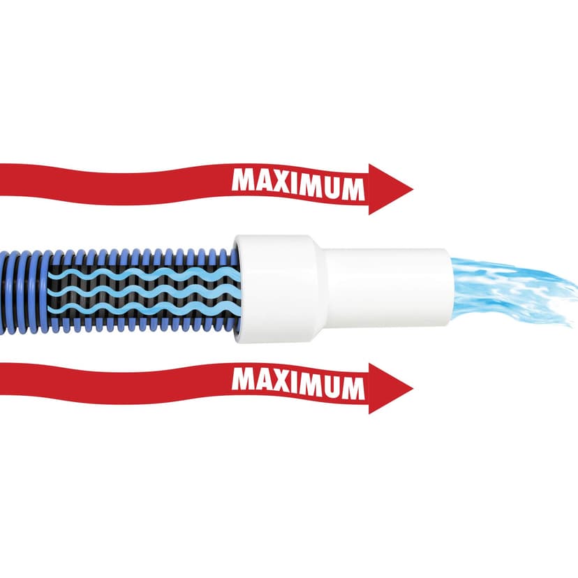 Poolmaster Manual Pool Vacuum Hose, 40 Ft x 1-1/2” for Inground & Above Ground Pools, Not for Automatic Cleaners, Kink-Free, Heavy Duty Pool Cleaner Hose with Swivel Cuff – Made in USA
