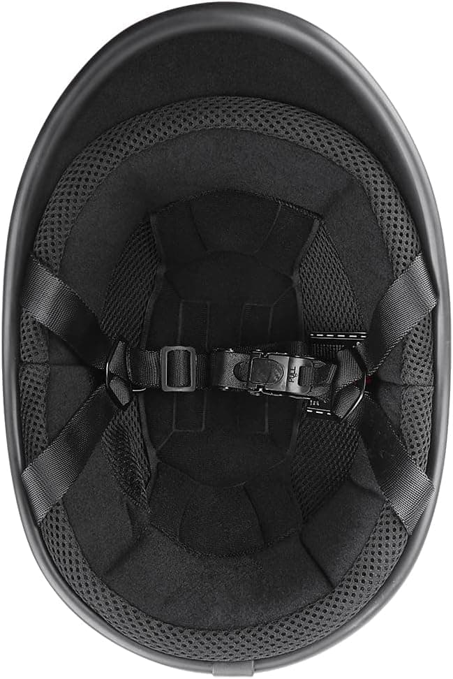 Helmets Half Cap Vintage Shell Open Face Motorcycle Helmet - DOT Approved
