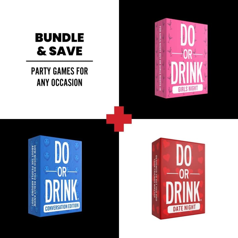 Do or Drink Drinking Card Games for Adults - Fun Adult Games for Game Night & Parties - 21st Birthday Gift & Bachelorette Party Games with 350 Cards & 175 Challenges That Will Get You Drinking