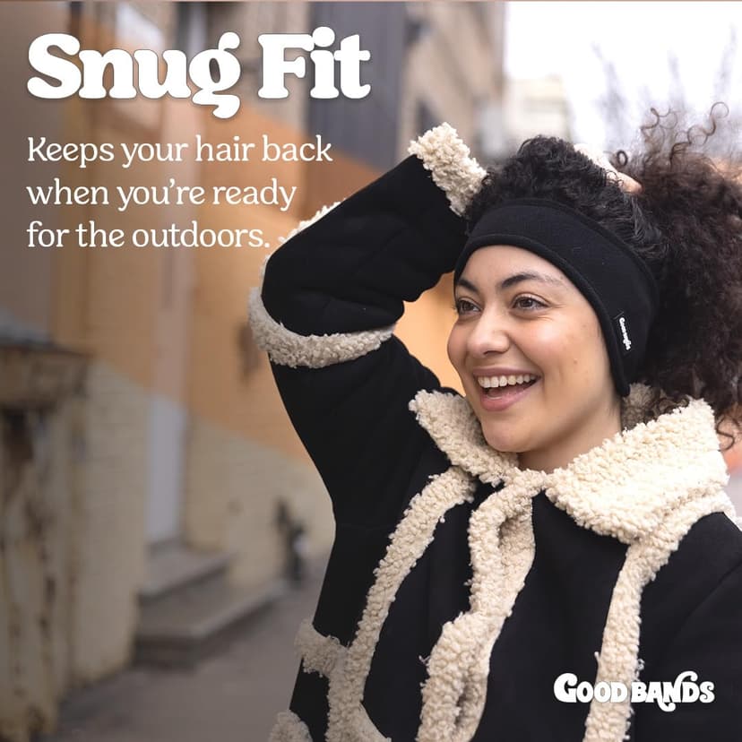 Good Bands Winter Fleece Ear Warmer Headband for Men and Women - Unisex ear muffs - Gear for Cold Weather – Perfect Head Bands for Ski, Cycling, and Running