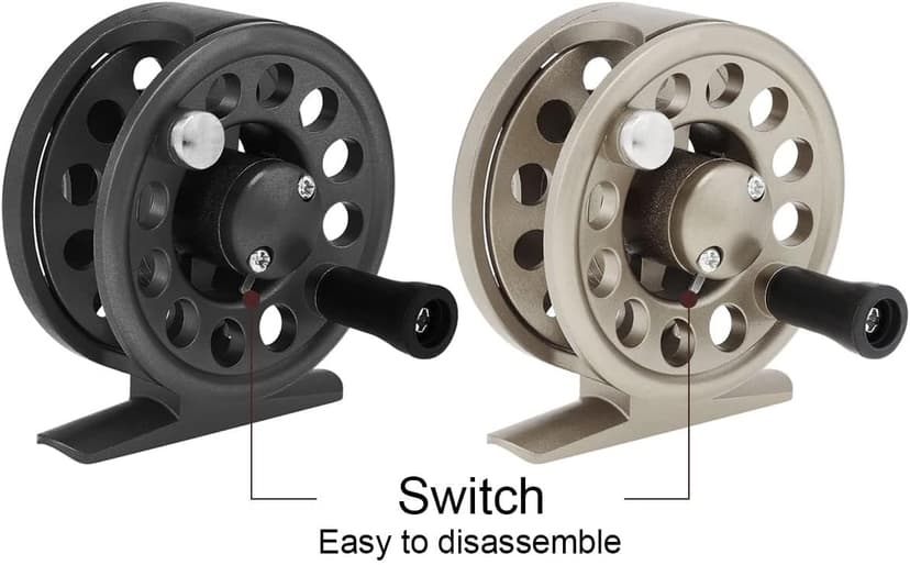 OriGlam Fly Fishing Reel Fishing Wheel, Fly Ice Fishing Reel Spinning Fishing Reels, Powerful Lightweight Spinning Reels for Freshwater Saltwater