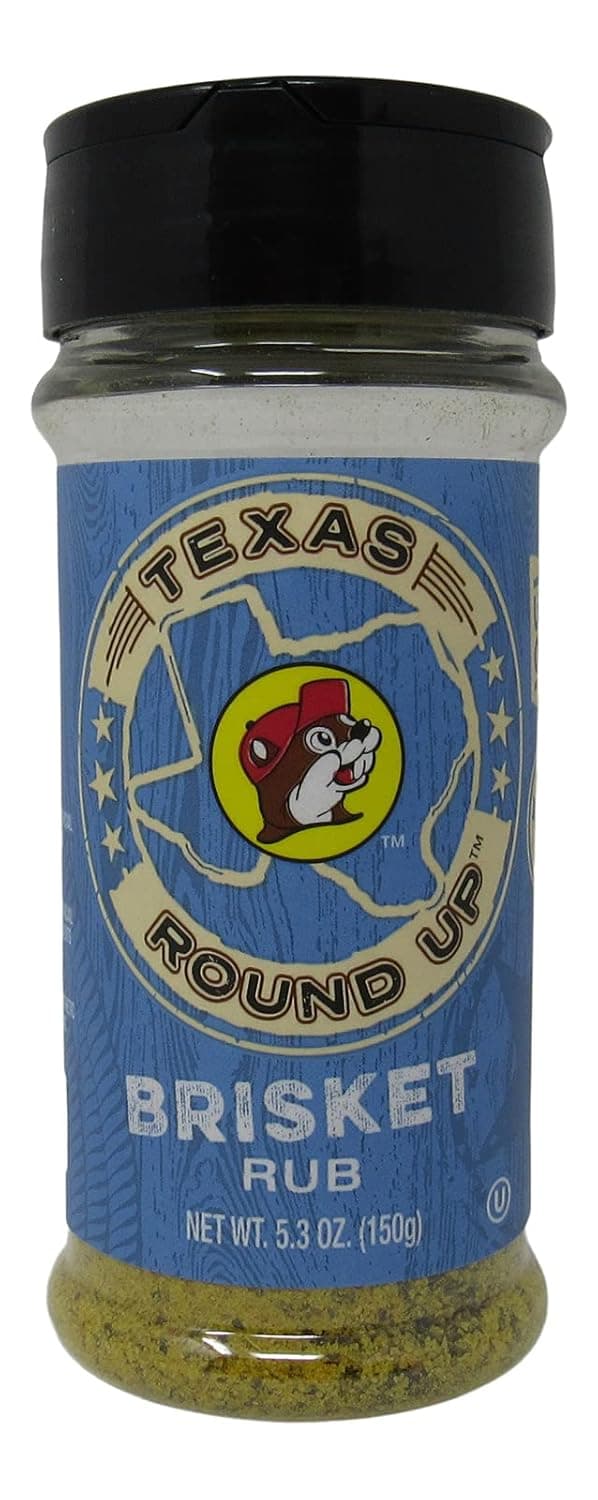 Buc-ee's Texas Round Up Brisket BBQ Rub, Gluten Free, One 5.3 Ounce Shaker Bottle