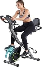 Foldable Exercise Bike Stationary Bikes for Home, 5 IN 1 Indoor Workout Bike, Cycling Bike with 16-Level Quiet Magnetic Resistance, 6.6 LBS Flywheel and 300LBS Capacity for Senior and Home Workout