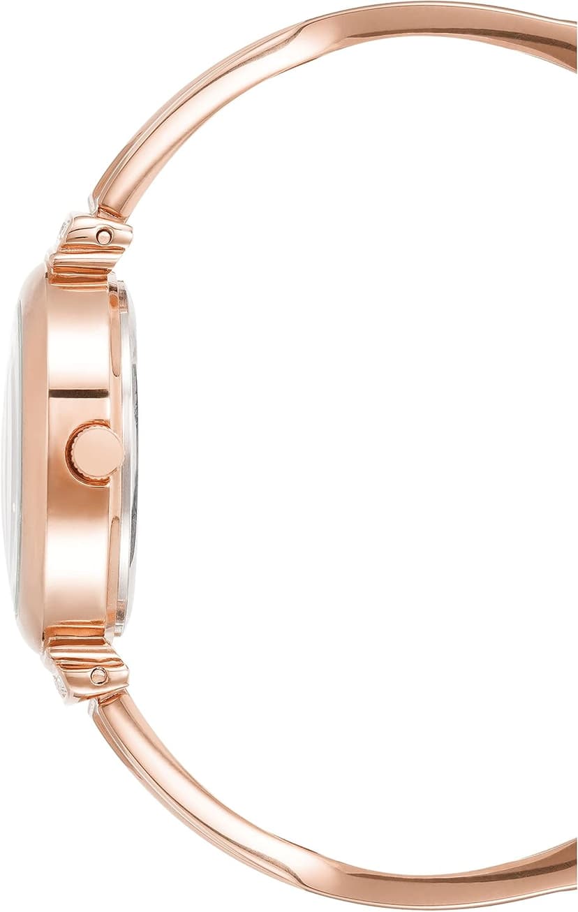 Anne Klein Women's Premium Crystal Accented Bangle Watch Set, AK/2245