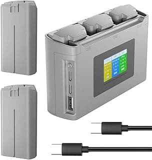 Intelligent Battery 2400mAh(2-Pack) with Bi-Directional Fast Charger for DJI Mini 4K/Mini2/Mini 2 SE/Mini SE - High Capacity Li-ion Batteries with Overheat Protection,31 Mins Flight Time