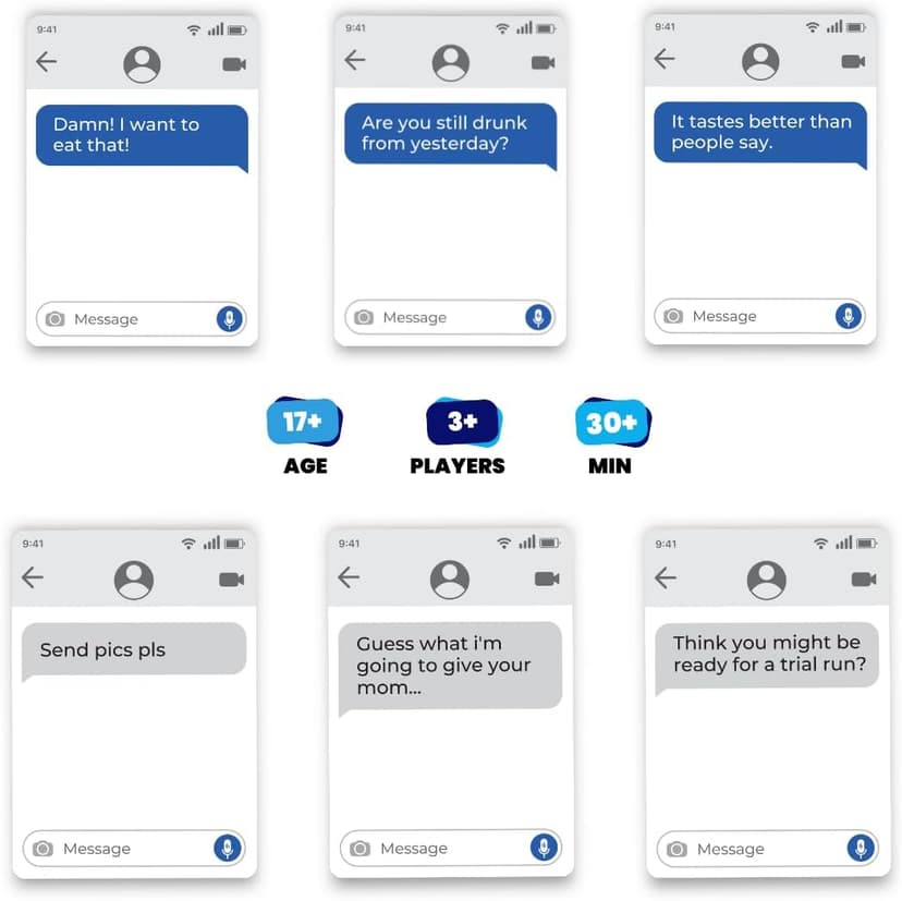 Viral Studios Left on Read - Hilarious Text Message Party Game for Adults | 500 Cards, Fast-Paced Group Fun for Game Nights, Parties, and College Hangouts | Card Set for Friends and Social Gatherings