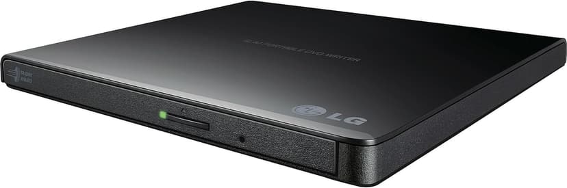 LG GP65NB60 8X USB 2.0 Super Multi Ultra Slim Portable DVD Writer Drive +/-RW External Drive with M-DISC Support - Black
