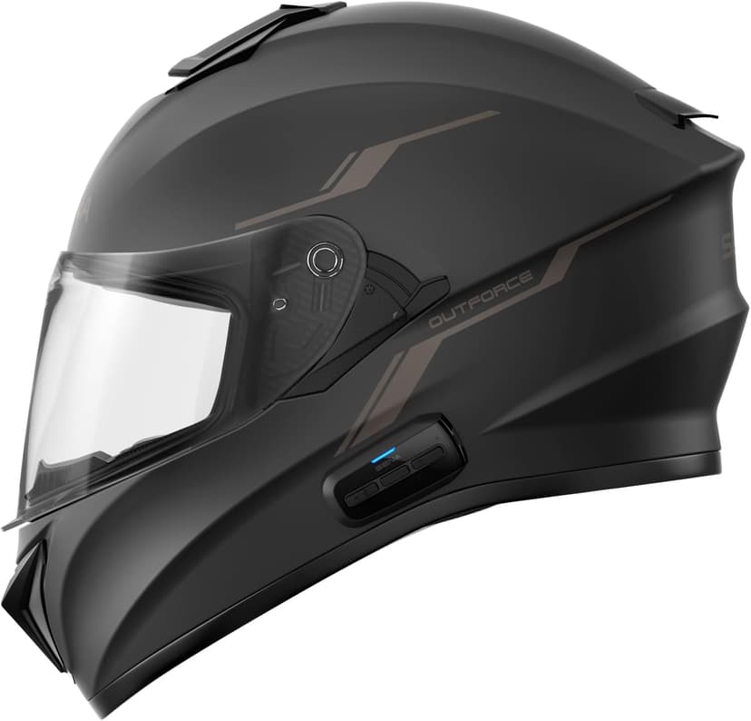 Sena OutForce Smart Helmet Full Face (Matt Black, Medium) (OUTFORCE-MB00M - SP85